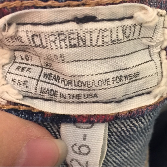 Current Elliott Zip Stiletto Red Rose Skinny  26 - Picture 4 of 4